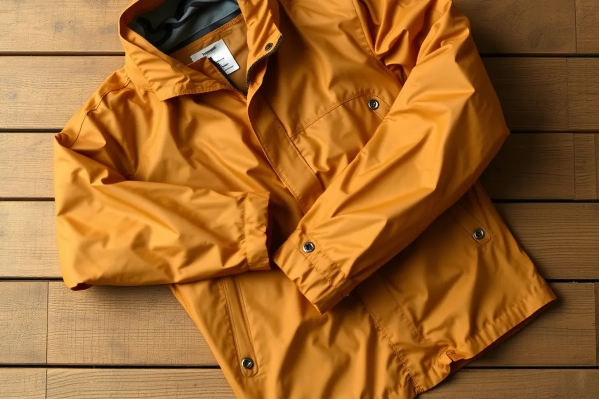Folded base layers and fleece arranged on a bed